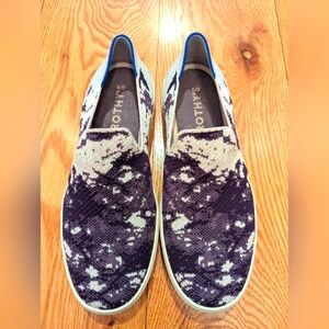 Rothy's Women's Slip-On Shoes - Purple and White